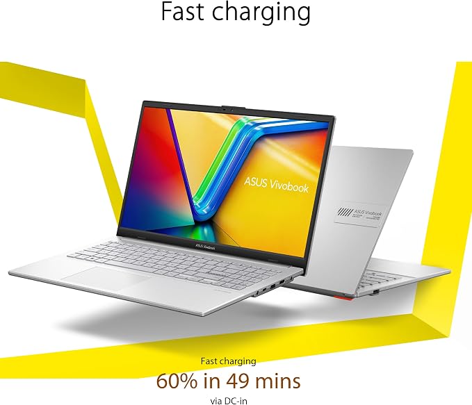 ASUS Vivobook Go 15 15.6” FHD 60Hz Laptop with Intel Processor N150, Intel UHD Graphics, 8GB RAM, 128GB SSD, Cool Silver - Image 6