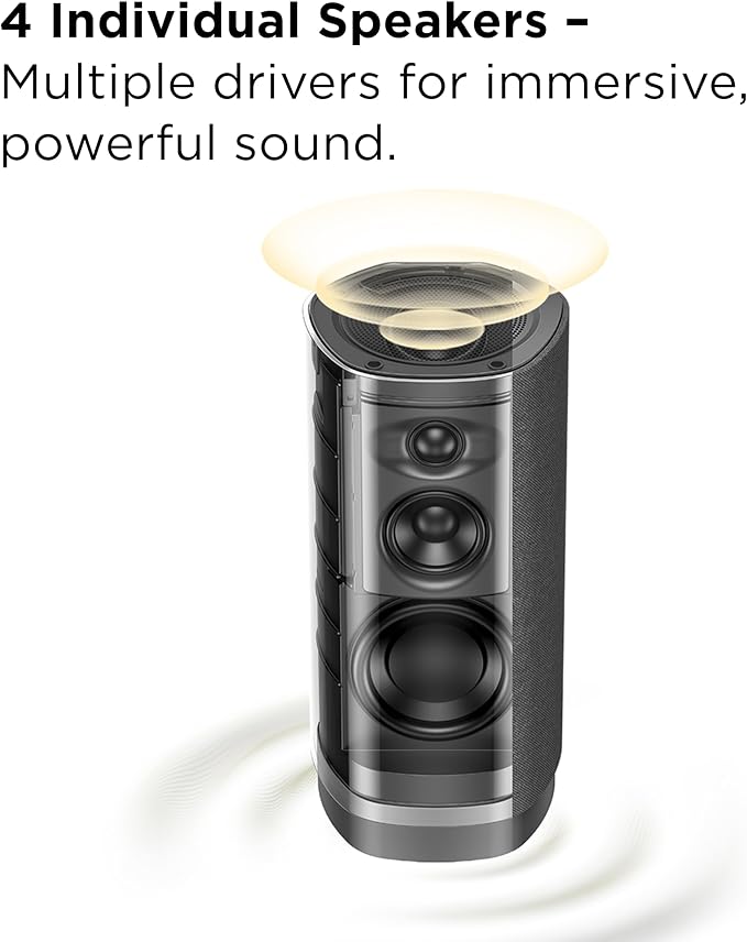TCL Z100 Wireless Home Theater Speaker with Dolby Atmos FlexConnect Technology with Bluetooth Music Streaming, 170W Output Power, Smart Calibration (Pack of 2) - Image 8