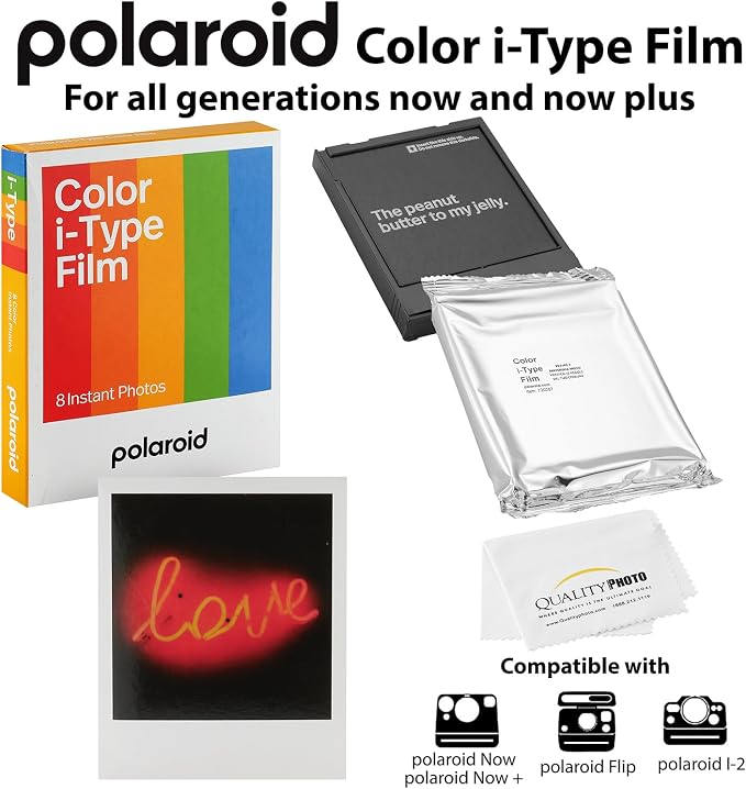 Polaroid Color I-Type Film for Now, i2 + Quality Photo Cloth, 48 Sheets - Image 2