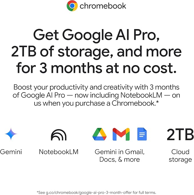 Lenovo IdeaPad Slim 3 Chromebook Laptop - 2024 - Lightweight Laptop - Waves MaxxAudio® Speakers - 14" HD Display -720p Camera - 4GB Memory - 64GB Storage - MediaTek Kompanio 520 - Abyss Blue - Image 9
