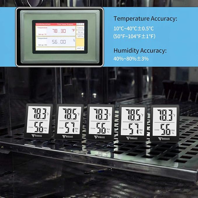 DOQAUS Digital Hygrometer Indoor Thermometer Humidity Meter Room Thermometer - Image 8