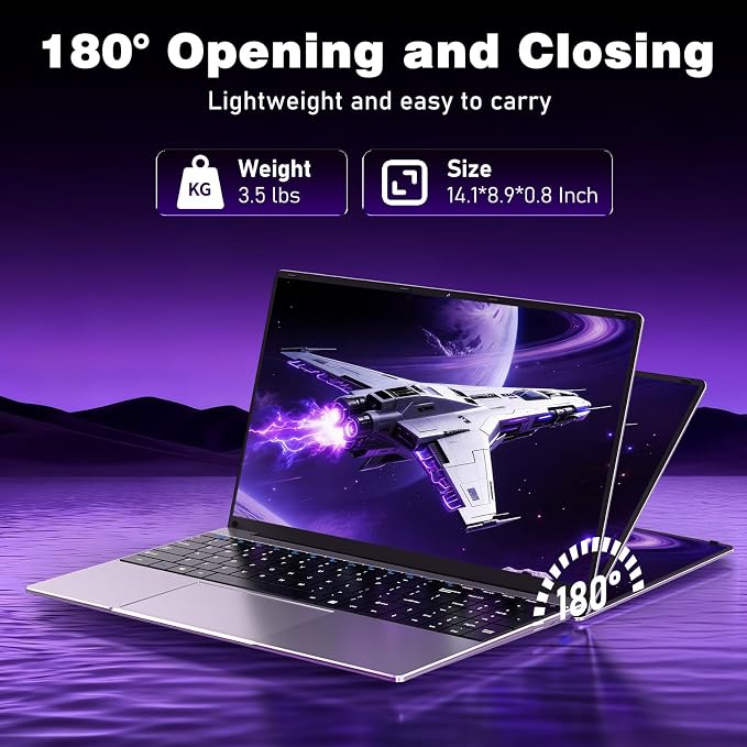 NIAKUN Laptop Computer 2026, 15.6 Inch Lap Top PC Window 11 Pro, 16GB RAM 512GB SSD, Int Pentium Gold Processor 4425Y, 2-Year Warranty, Bluetooth, Mini HDMI, FHD 1080P IPS Display, Office 365 - Image 8