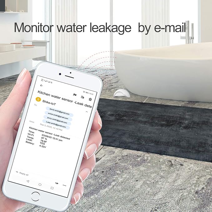 Water Leak Sensor Alarm Wireless Mini Flood Detector - Image 5
