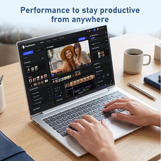 HP ProBook 440 G11 Intel Core Ultra 7 155U 14" FHD+ IPS Business AI Laptop | 16GB DDR5, 512GB SSD, Fingerprint, 1080p IR Camera, Backlit, HDMI, Wi-Fi 6, Win 11 Pro, Thunderobot 7 in-1 USB-C Hub Bundle - Image 8