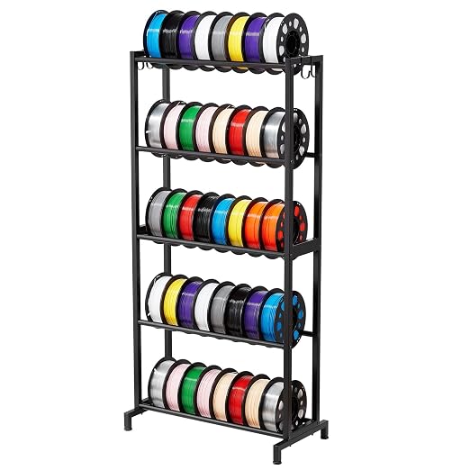VEVOR 3D Printer Filament Storage Rack, 5 Tier Heavy Duty Storage Shelves - Image 10