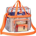 MAY TREE Clear Bag for Stadium Events 12×6×12 Clear Tote Lunch Bag by MAYTREE