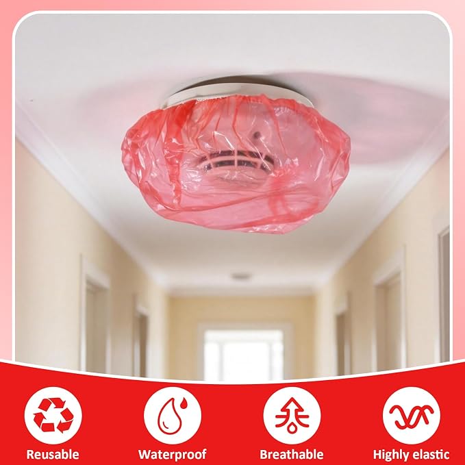 60 Pcs Red Smoke Detector Covers - Image 4