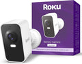 Roku Wireless Battery Security Camera 2025, Indoor/Outdoor Weather‑Resistant by Amazon+Renewed
