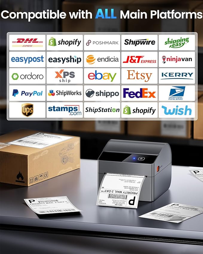 ASprink Bluetooth Shipping Label Printer 4x6, 2026 Upgraded Thermal Label - Image 5