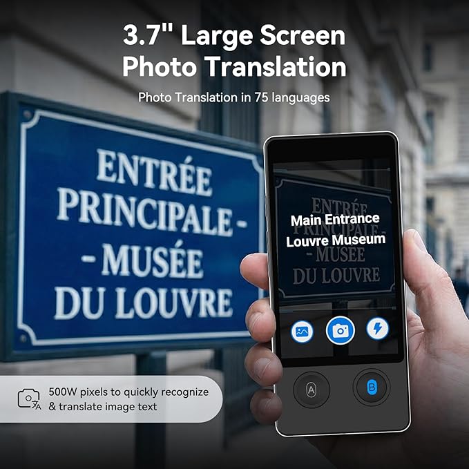 W12 Language Translator Device, 2026 Upgraded AI Translator No WiFi Needed - Image 5