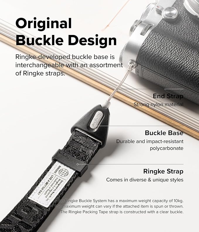 Ringke Hand Strap Designed for Camera Strap and Phone Strap, Adjustable Sturdy - Image 6