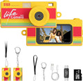 Mini Keychain Digital Camera, 1440P Video, 2MP Photos, 16GB Card, Type C by Dienspeak