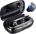 Tribit FlyBuds 3 Wireless Earbuds, 110H Playtime Bluetooth Headphones | IPX8 Waterproof, BT5.3, Deep Bass Sound Earphones, Custom EQ, Charging Case, Light Weight in-Ear Buds, Built-in Mic, Black by Tribit