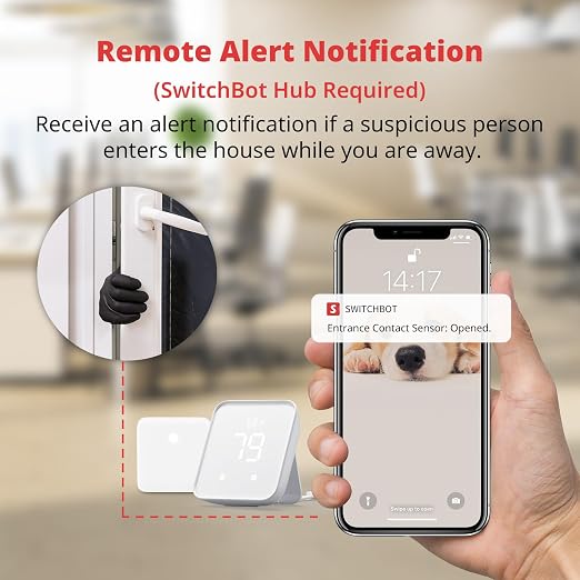 SwitchBot Door Alarm Contact Sensor- Smart Home Security Wireless Window Alarm - Image 7