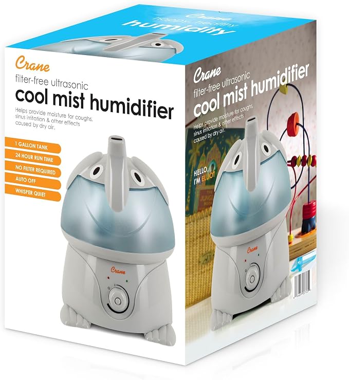 Crane Cute Animal Humidifier for Kids Bedroom and Nursery, Ultrasonic Cool Mist, 1 Gallon, Auto Shut Off, Cool Mist Humidifier - Image 4