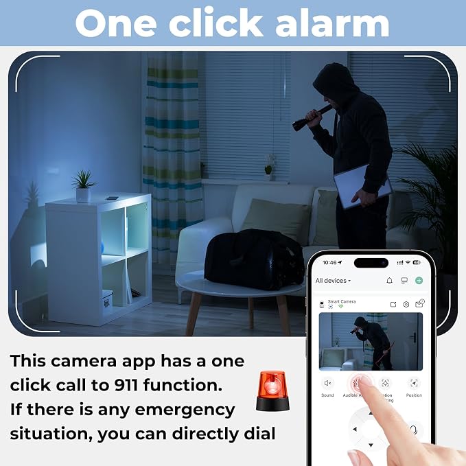 Security Camera Wired, 2.4G/5G Indoor Outdoor Wireless Cameras - Image 3