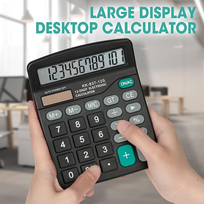 12 Pack Calculator Bulk, 12 Digits Calculators Desktop - Image 6