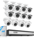 ZOSI 1080p 16 Channel Security Camera System Outdoor by ZOSI