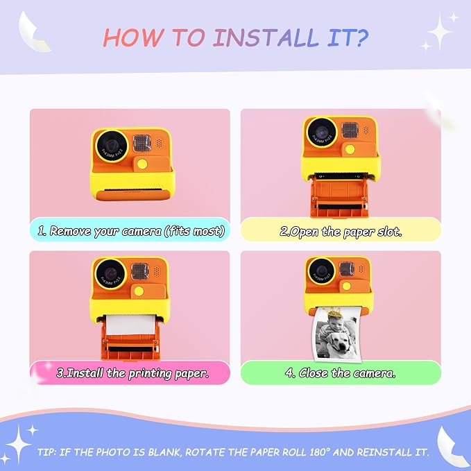 5 Rolls MIARALA Instant Print Kids Camera Paper Roll Refill, HD Print Camera - Image 6