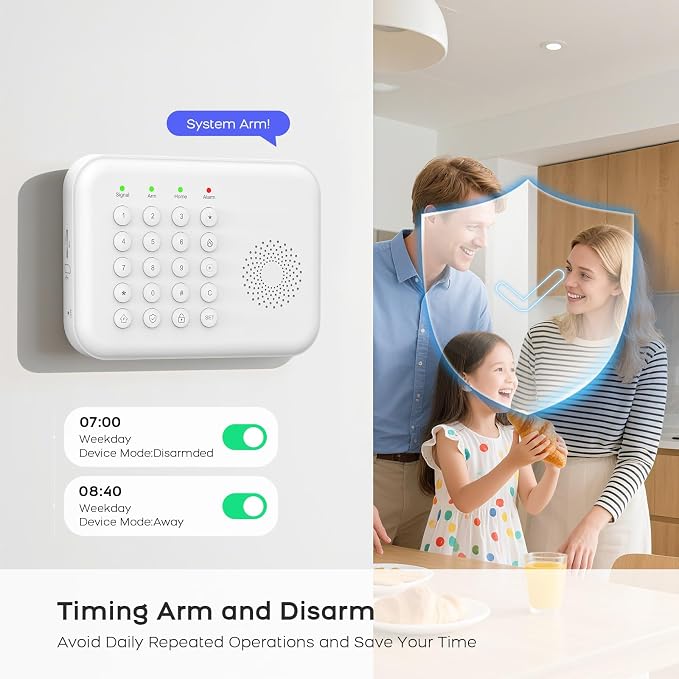 2026 Home Security System, 13 Piece No Monthly Fees - Image 8