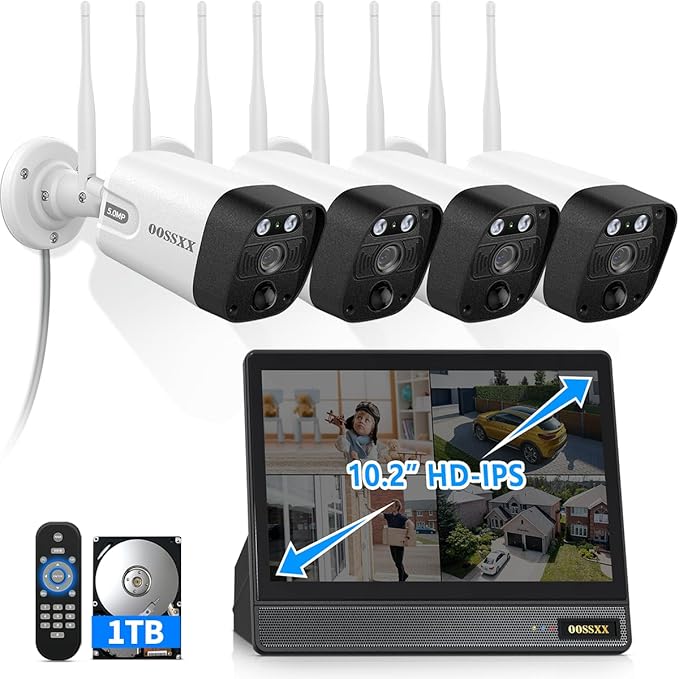 5MP Wireless Security Camera System by OOSSXX