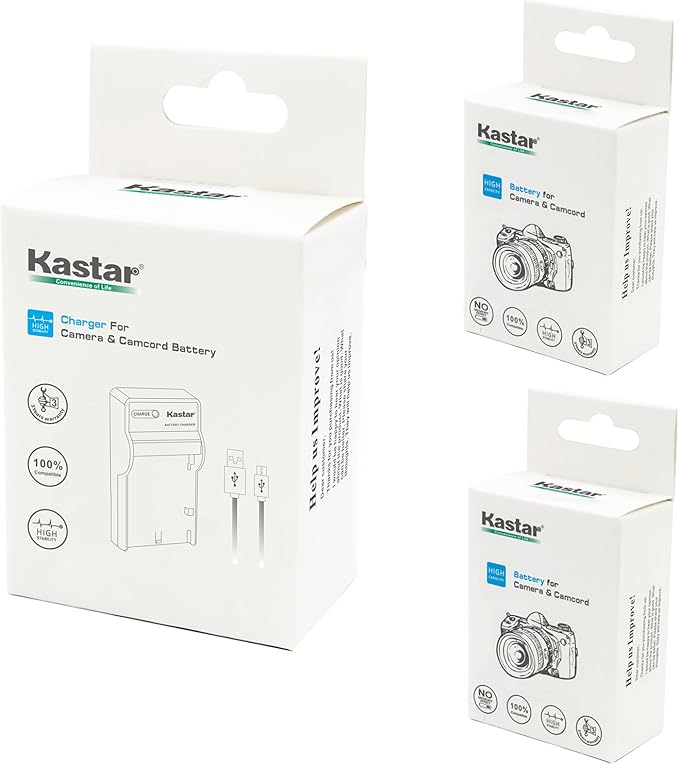 Kastar Battery & Slim USB Charger forr CR-V3 LB-01 and Olympus C3000 D565 D-100 - Image 5