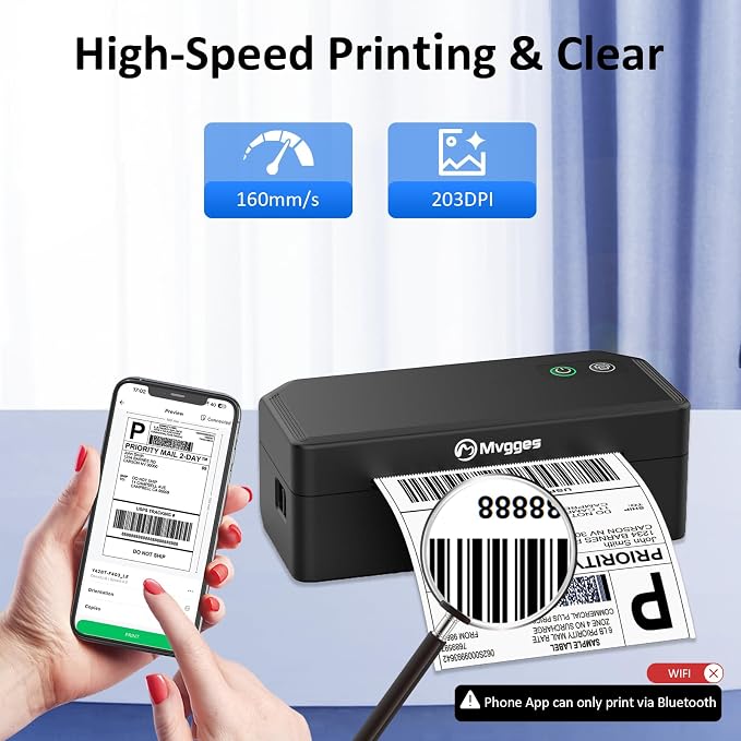 Mvgges Shipping Label Printer, Compatible - Image 5