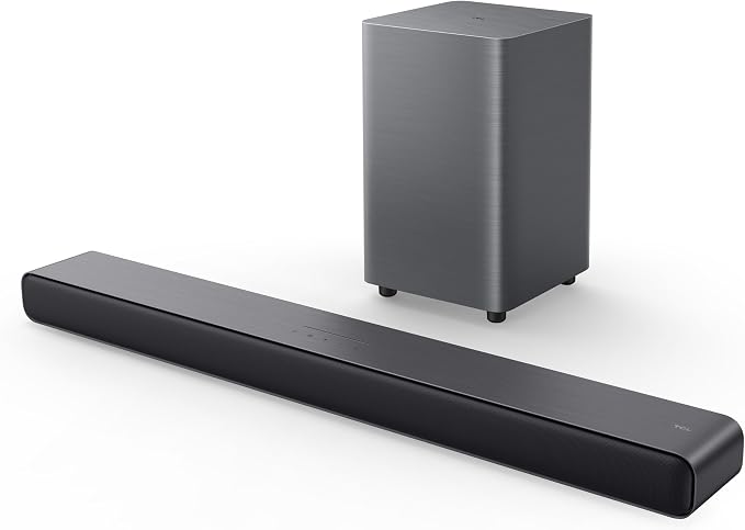 TCL S55H 2.1 Sound Bar with Wireless Subwoofer for Smart TV | Dolby Atmos DTS:X Auto Room Calibration| 220W Power Wireless Bluetooth Home Theater Audio | App Control & Remote Control | Latest Model by TCL