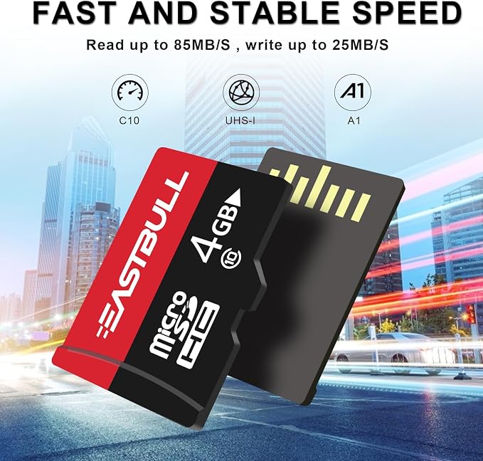 EASTBULL 4GB 5-Pack of Micro SD Cards, 4GB SD Cards Pack Full HD Video 90MB/s - Image 3