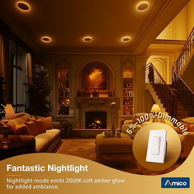 Amico 12 Pack 8 Inch 5CCT LED Recessed Ceiling Light - Image 6