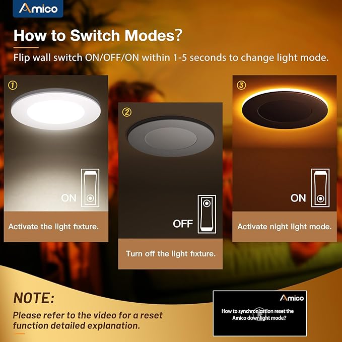 Amico 12 Pack 3 Inch 5CCT LED Recessed Ceiling Light - Image 3