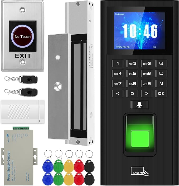 Complete Biometric Fingerprint Security Access Control System Kit, RFID T9 by XYBkey