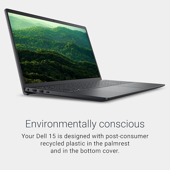 Dell 15.6 Laptop, AMD Ryzen 5 7520U with Radeon 610M, Windows 11 Home | FHD 120Hz IPS, LPDDR5, 512GB SSD, Wi‑Fi 5, Bluetooth, Carbon Black, DC15255 - Image 6