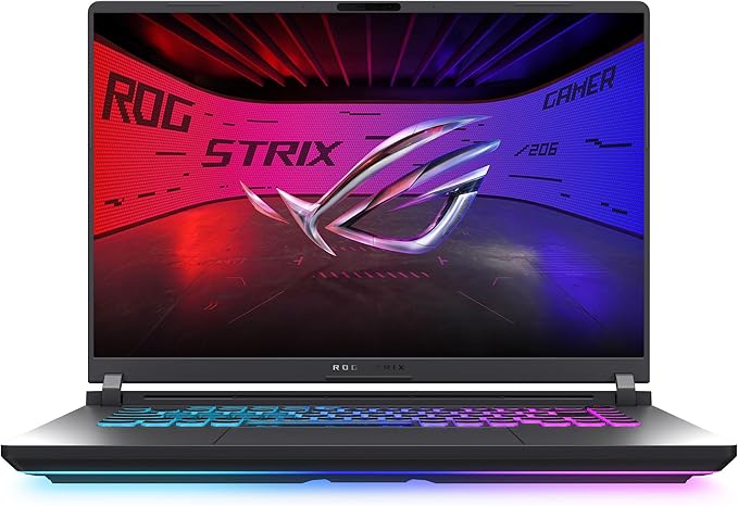 ASUS ROG Strix G16 (2025) Gaming Laptop, 16” ROG Nebula Display 16:10 2.5K 240Hz/3ms, NVIDIA® GeForce RTX™ 5060 GPU, Intel® Core™ Ultra 9 Processor 275HX, 16GB DDR5, 1TB SSD, Wi-Fi 7, Wind11 Home by Unknown