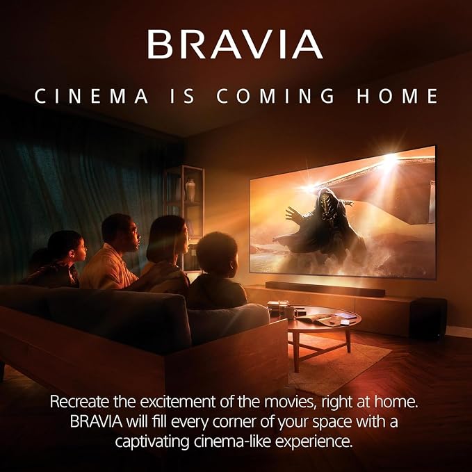 Sony 65-Inch BRAVIA 8 OLED 4K HDR Google TV Bundle – XR OLED Contrast, Dolby Vision, 120Hz, Acoustic Surface Audio+, HDMI 2.1 w/ 24-Month CPS Protection Plan, UAX HDMI Cable, Streaming Bundle - Image 4