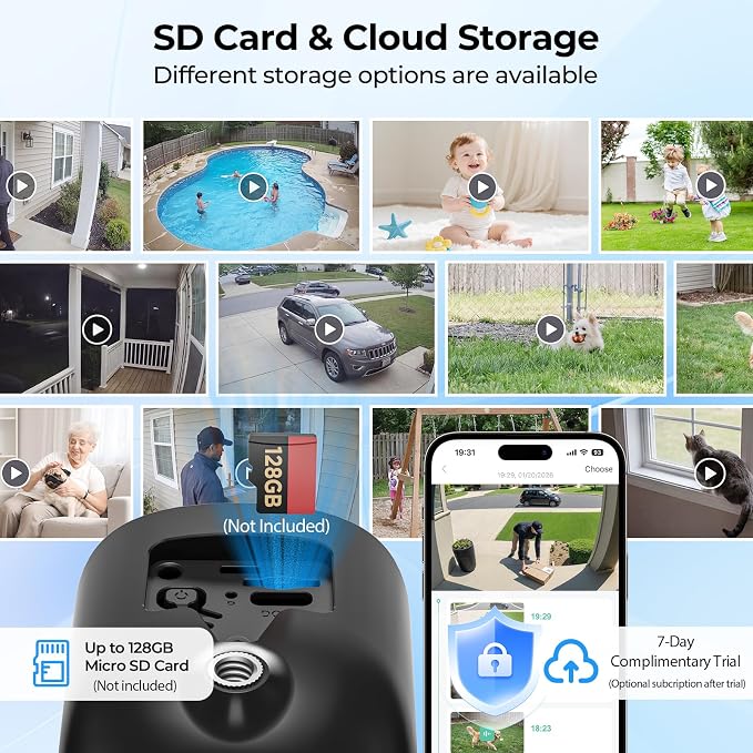 Security Cameras Wireless Outdoor 2K WiFi Wireless Camera Battery Powered - Image 7