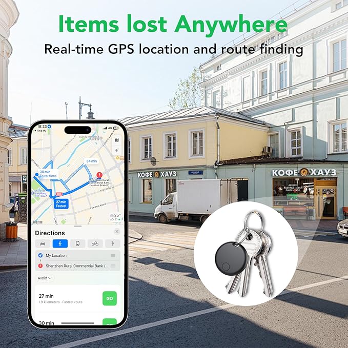 Air Tracker Tags-4 Pack: Smart Bluetooth Tracker, Item Finder Works - Image 3