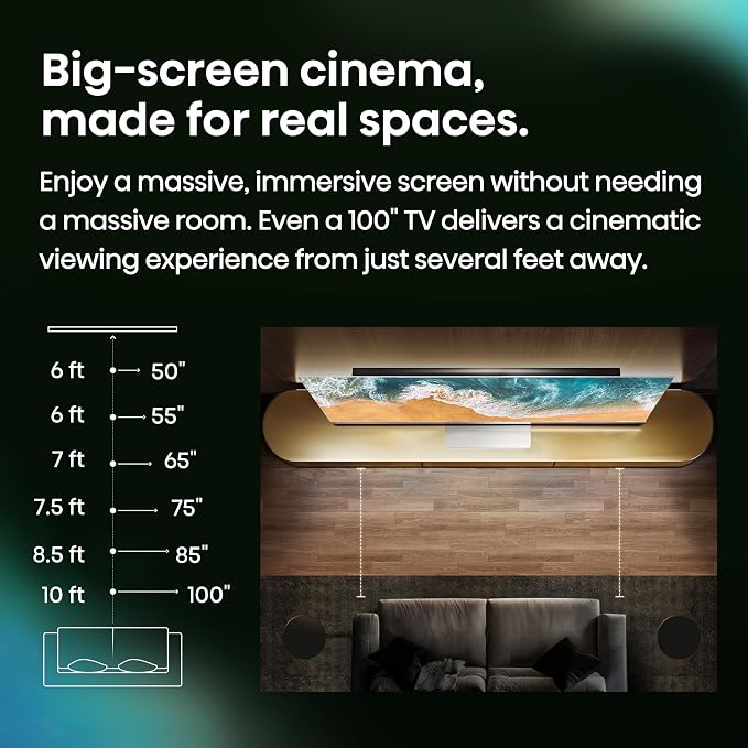 Hisense 75" E7 Cinema Series Hi-QLED Mini-LED 4K UHD Smart Fire TV (75E7SF, 2026 NEW) - Native 144Hz, AI Picture, Dolby Vision IQ · Atmos, FALD, HDR10+ Adaptive, MEMC, Alexa+ - Image 13