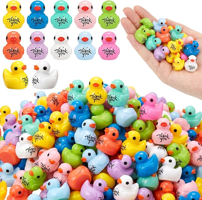 Skylety 120 Pcs Thank You Gifts Resin Ducks Employee Appreciation Gifts by Skylety