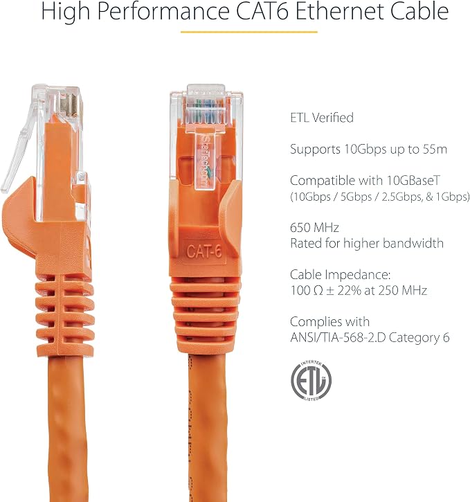 StarTech 35ft CAT6 Ethernet Cable - Image 2