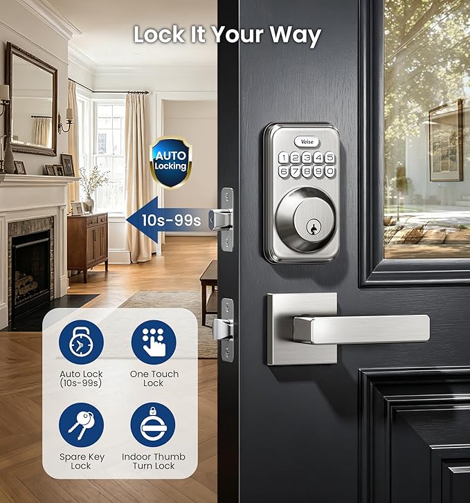 Veise Keyless Entry Door Lock - Image 3