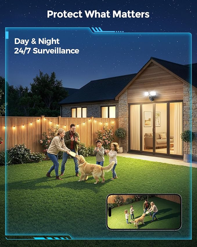 Onforu 2K Hardwired Floodlight Camera, 3500LM Motion Activated Outdoor Security - Image 5