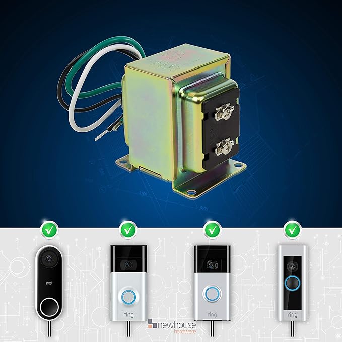 Newhouse Hardware 16V 30VA Door Bell Transformer Compatible - Image 2