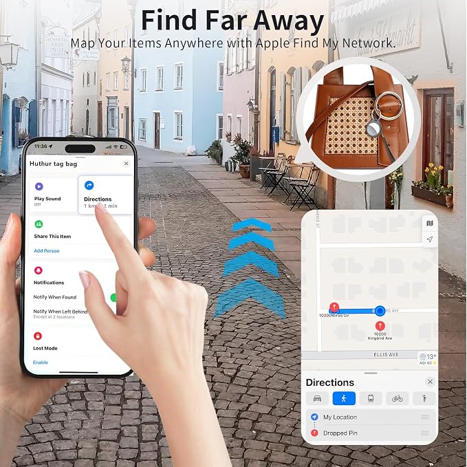 Air Tracker Tags-4 Pack, 5.3 Bluetooth Tracker Work - Image 4