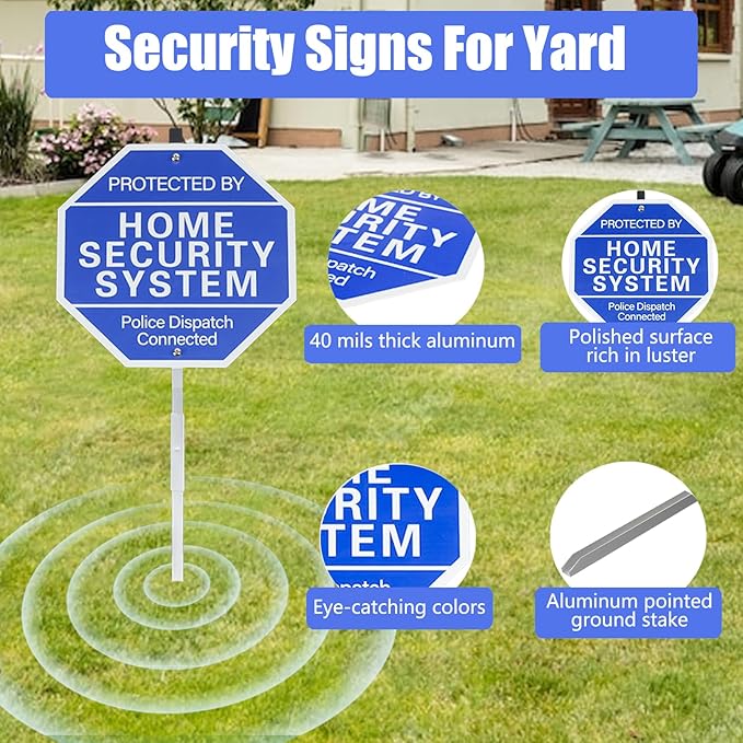 Protected By Home Security System Signs - Image 3