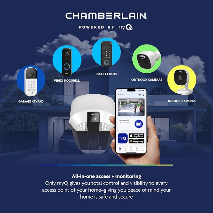 Chamberlain Garage Door Opener 3/4 HP Belt Drive myQ Garage Door Opener - Image 10