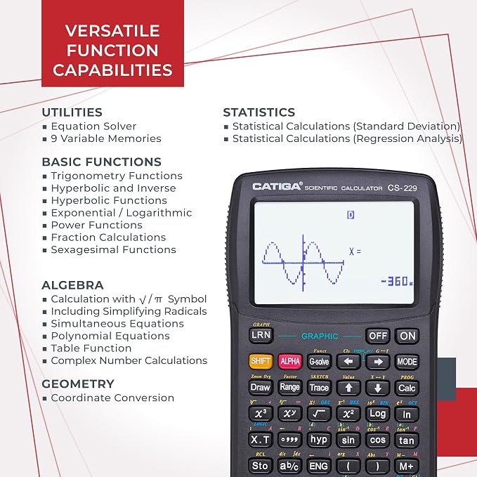 CATIGA CS229 Scientific Calculator - Image 4