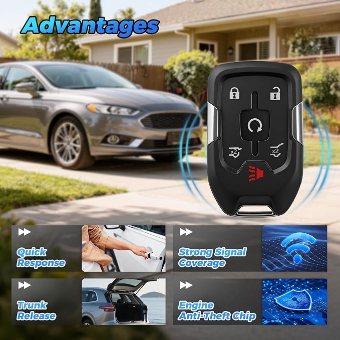 Smart Key Fob 2Pcs 13580802 315MHz HYQ1AA Keyless Entry Remote Start Control - Image 7