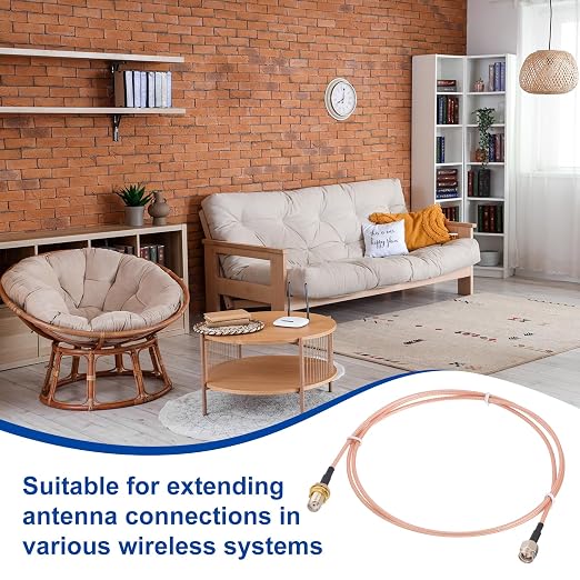 MECCANIXITY SMA Antenna Extension Cable, 5.9ft SMA Male Inner Pin to Female - Image 4