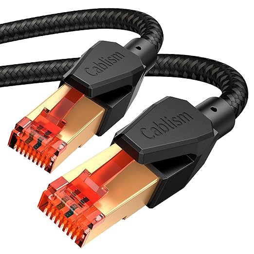 Cat 8 Ethernet Cable 100 FT, Heavy Duty High Speed LAN Network Cable RJ45 by Unknown